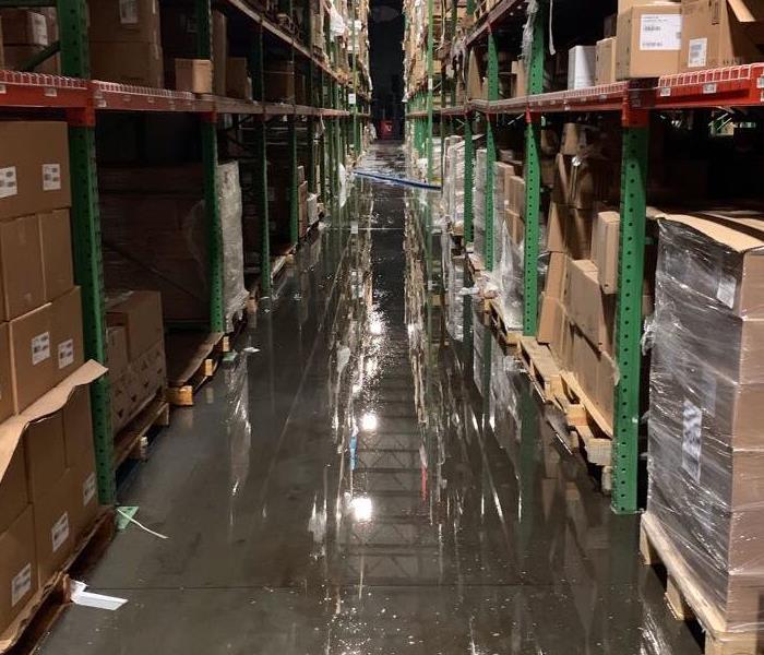 Flooded Warehouse in Spartanburg County